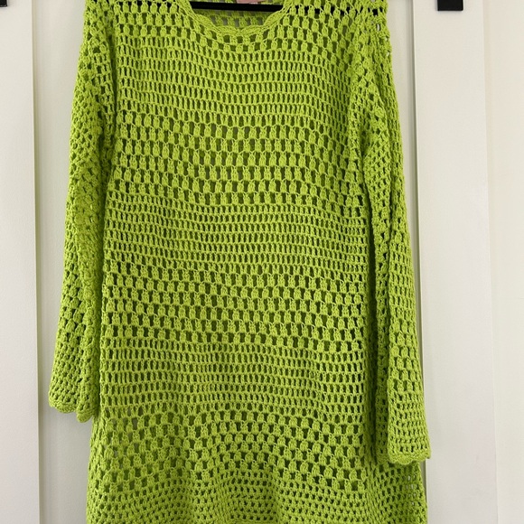 Show Me Your MuMu Other - Vibrant Green Crochet Sweater